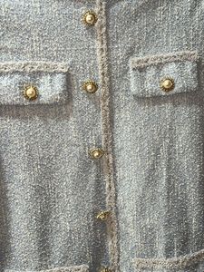 Cute Blue Tweed Dress