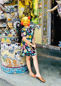 Imported Floral Print Dress