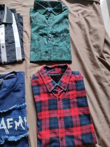 Assorted Men&#39;s Shirts M .xl 6 combo