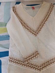 White Embroidered Top