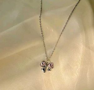 Cute Bow Pendant Necklace