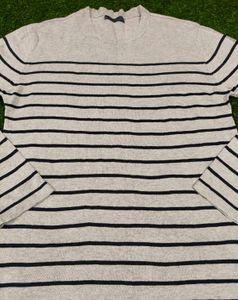 Striped Long Sleeve knit Sweater