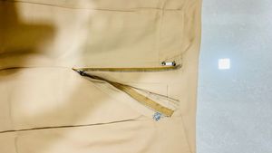 Tan Flared Leg Trousers