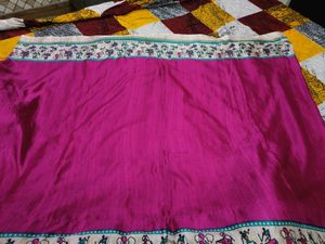 Pink Printed Saree With Beautiful Border