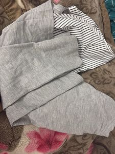 Gray Layered Look Top shirt