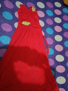 Elegant Red Party Dress