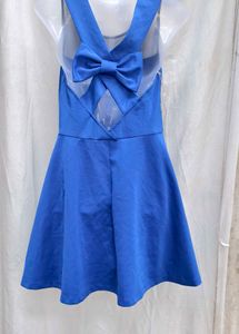 112310. Blue Skater Dress