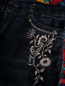 Embroidered Jeans