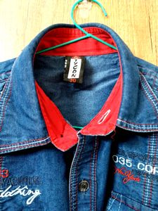 Denim Shirt For Boys Aged 6 To 9 Years