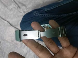Silver Skeleton Watch