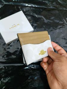 Coach Card Holder &#34;White&#34;