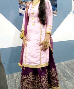 Partywear Kurta With Palazo