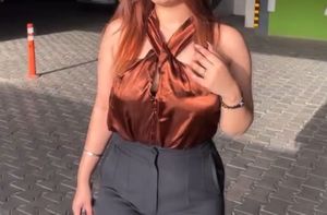 Prity Strong Satin Gold Top