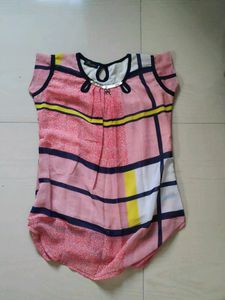 Plaided Check Top With Attached Inner