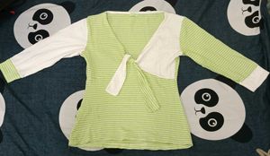 Fun Y2K front tie top