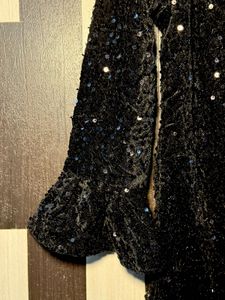 Black Bell Sleeves Mermaid Bodycon One piece