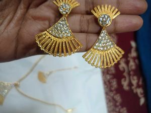 Gold plated Australian diamond Jewellery Set