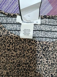 Leopard print stretchable Top