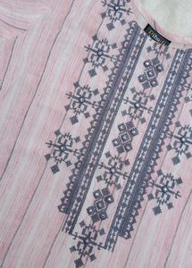 Embroidered Stylish Pink Straight Kurti