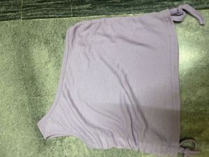 Lavender One-Shoulder Top