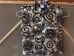 Elegant Silver And Black Baby Boy Dress