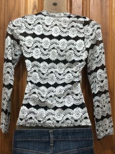 2010s Silver And Black Top