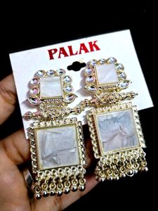 Classic drop Silver Alloy earrings