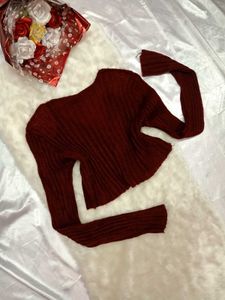 🎀Stylish Maroon Crop Top🎀
