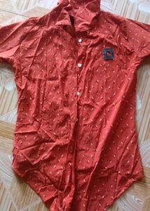Cute Coral Print Shirt