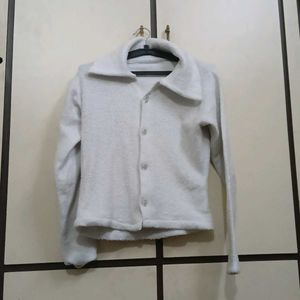 white cardigan