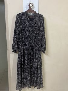 Navy Blue Floral Dress!!