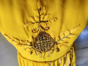 Yellow Tiered Maxi Dress