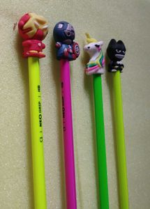 Marvel &amp; Unicorn Pencils - Fun Character Pencil4pc