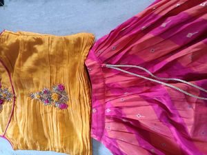 Lehenga Choli Set(blouse like new)