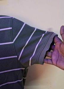 Small size Striped Polo T-Shirt