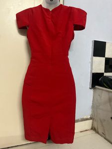 Pintrest Chic Red Sheath Dress