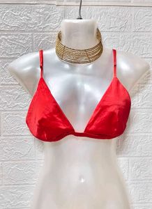 Bikinis &amp; Tops For Rs.99 Only/ Red Satin Bikini