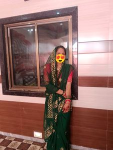 Royal Rajputana Green Saree With Blouse