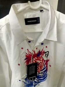 NEW Dsquared2 Designer White Shirt