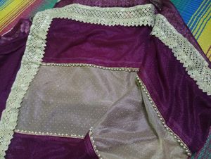 Elegant Maroon Saree