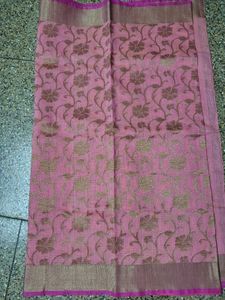 Dhaka Cotton Saree With Kadi Zari Border