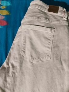 Beige Denim Jeans