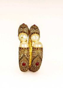 Antique Gold Bangle (Set of 2)