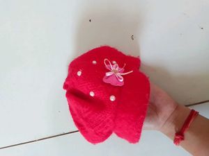 This Is A Red Woolen Cap