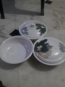 3 Donga Set With 2 Lids