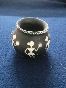 Warli Art Pot
