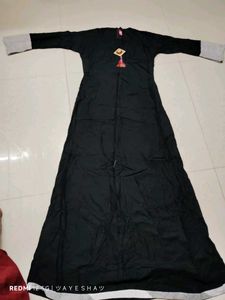 Elegant Black &amp; Grey Kurta