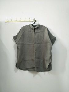 Grey Linen Tops
