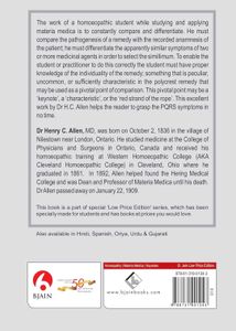 Allen&#39;s Keynote Homoeopathic Materia Medica