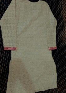 Elegant Embroidered Tunic Dress🤍🤍